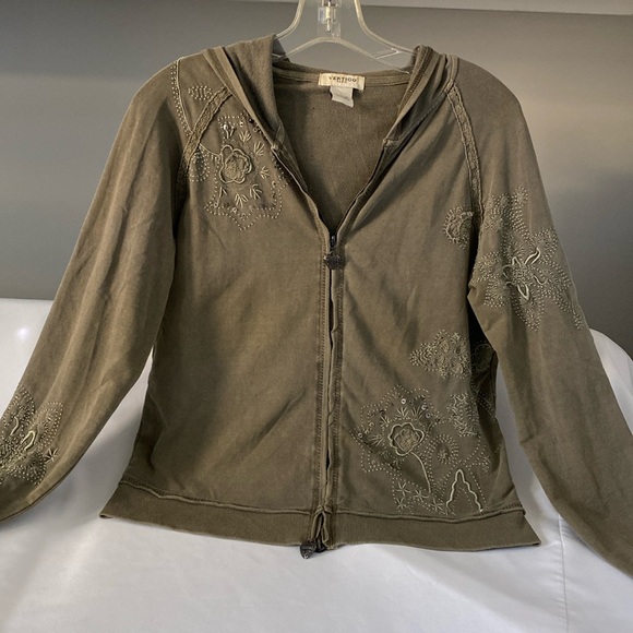 Y2K Vertigo Paris distressed embroidered tracksuit size L - Picture 2 of 13